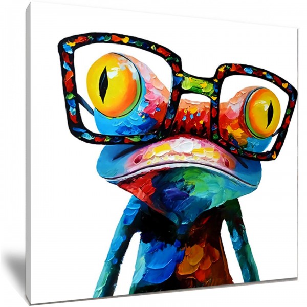 Funny Frog With Glasses