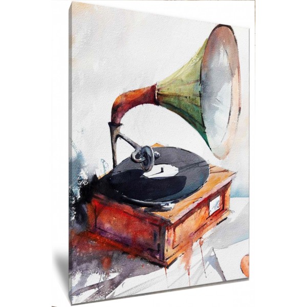 Vintage Record Player by Brazilian Artist Antonio Giacomin