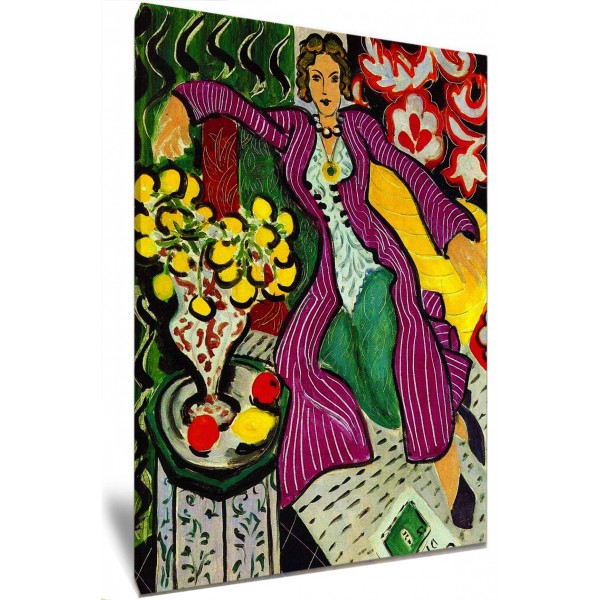 Woman In A Purple Coat By Henri Matisse 