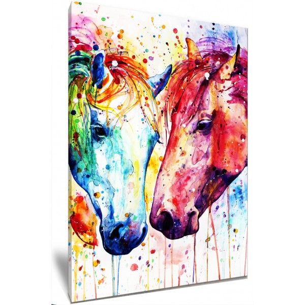 Watercolour Horses