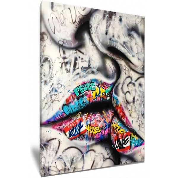 Love Kiss Graffiti Art