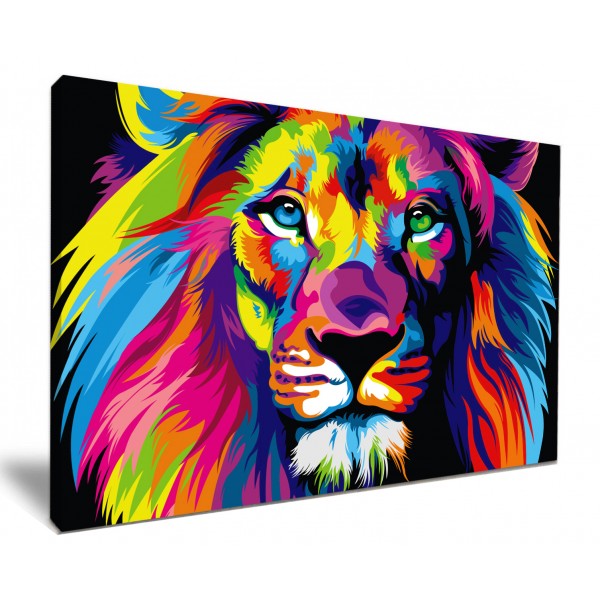 Vibrant Lion Art