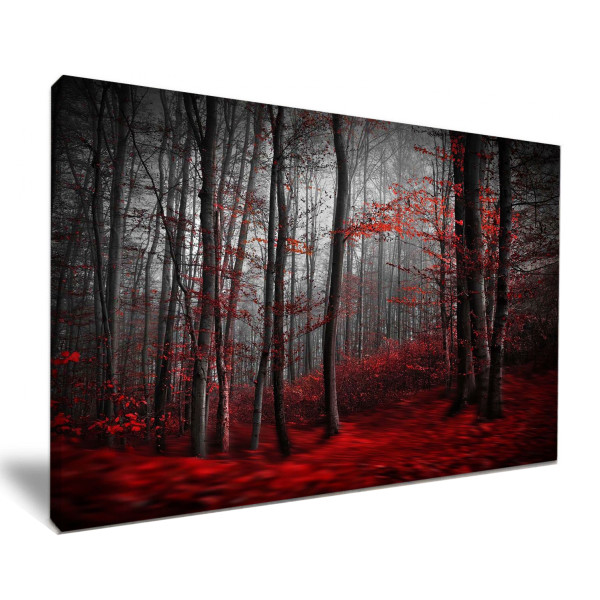 Blood Red Spooky Forest