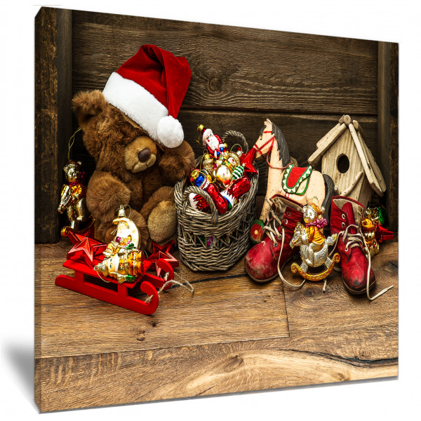 Retro Nostalgic Antique Christmas Toys and Decorations