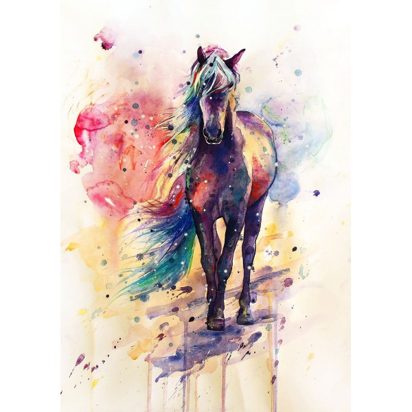 Beautiful Horse Watercolour Painting