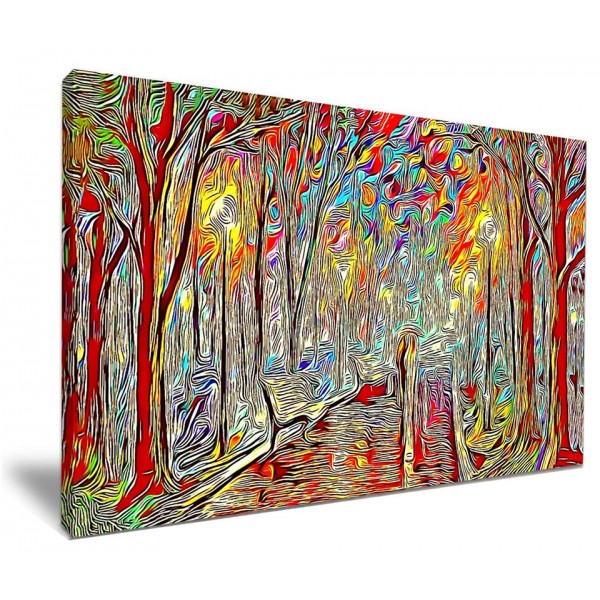 PSYCHEDELIC FOREST PAINTING